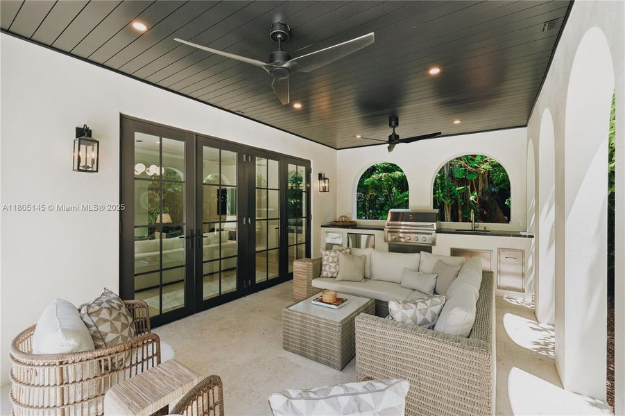 Furnished interior view inside a new home in , Miami (Image 21).