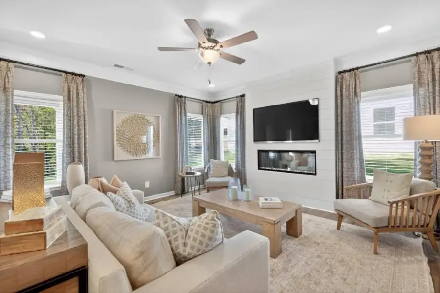 Furnished interior view inside a new home in Oakmont, Dallas (Image 37).