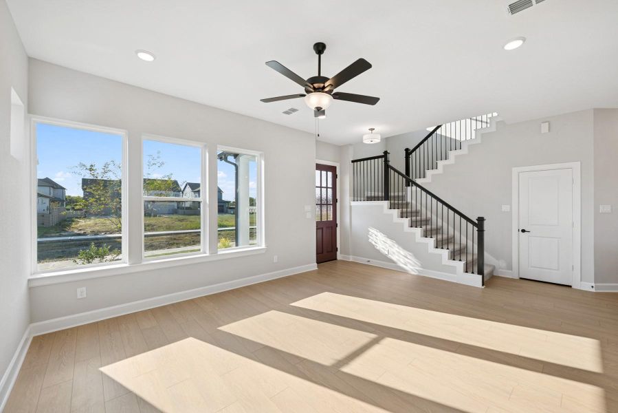 Spacious, unfurnished interior of a new home in Pomona 40' Homesites, Manvel (Image 26). Spacious, unfurnished interior of a new home in Pomona 40' Homesites, Manvel (Image 26).