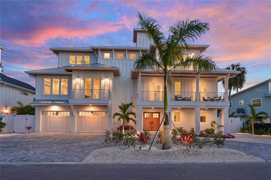 Front exterior of a new home in , Holmes Beach, FL, highlighting curb appeal (Image 27).