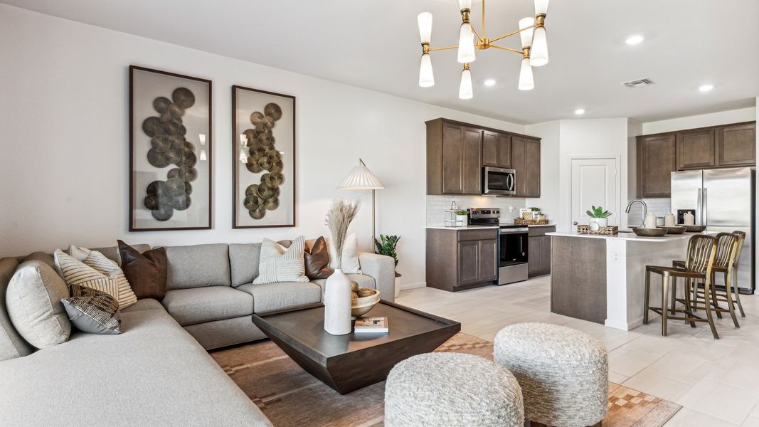 Furnished interior view inside a new home in Copper Falls, Buckeye (Image 9).