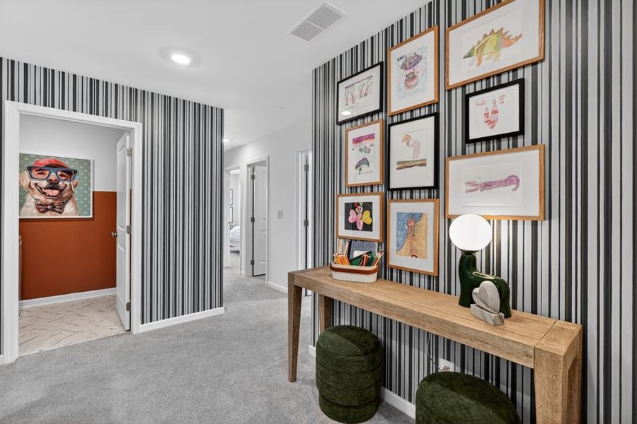 Representative furnished interior of a home built from the Kenna by Taylor Morrison in Weatherfield, Buford (Image 17). Representative furnished interior of a home built from the Kenna by Taylor Morrison in Weatherfield, Buford (Image 17).