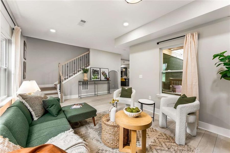 Furnished interior view inside a new home in , Atlanta (Image 12).