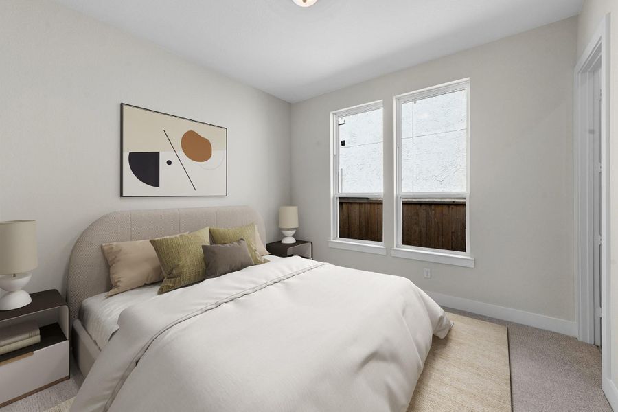 Furnished interior view inside a new home in Bridgeland, Cypress (Image 14).