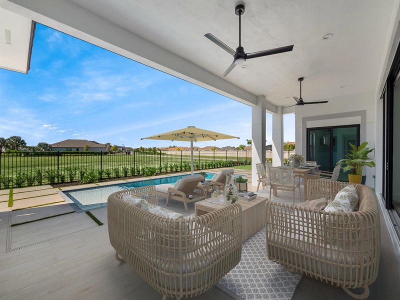 Exterior details and patio area of a home in , Port St. Lucie (Image 34).