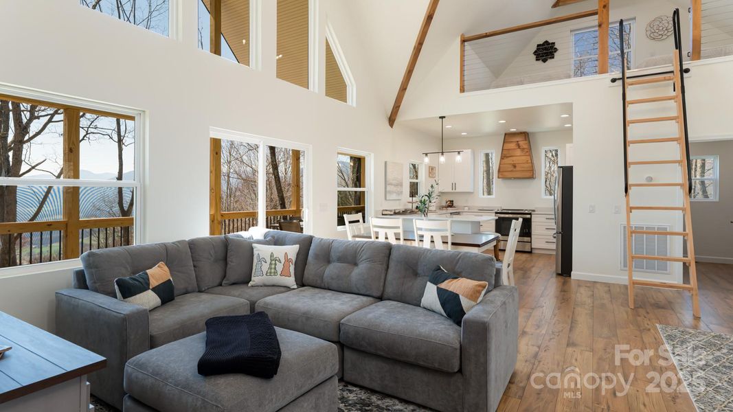 Furnished interior view inside a new home in , Waynesville (Image 33).