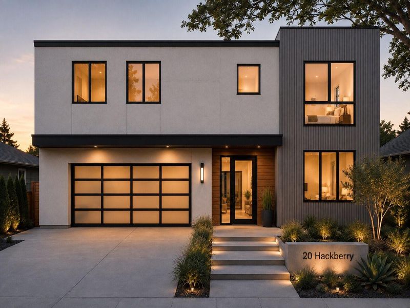 Front exterior of a new home in , Houston, TX, highlighting curb appeal (Image 1). Front exterior of a new home in , Houston, TX, highlighting curb appeal (Image 1).