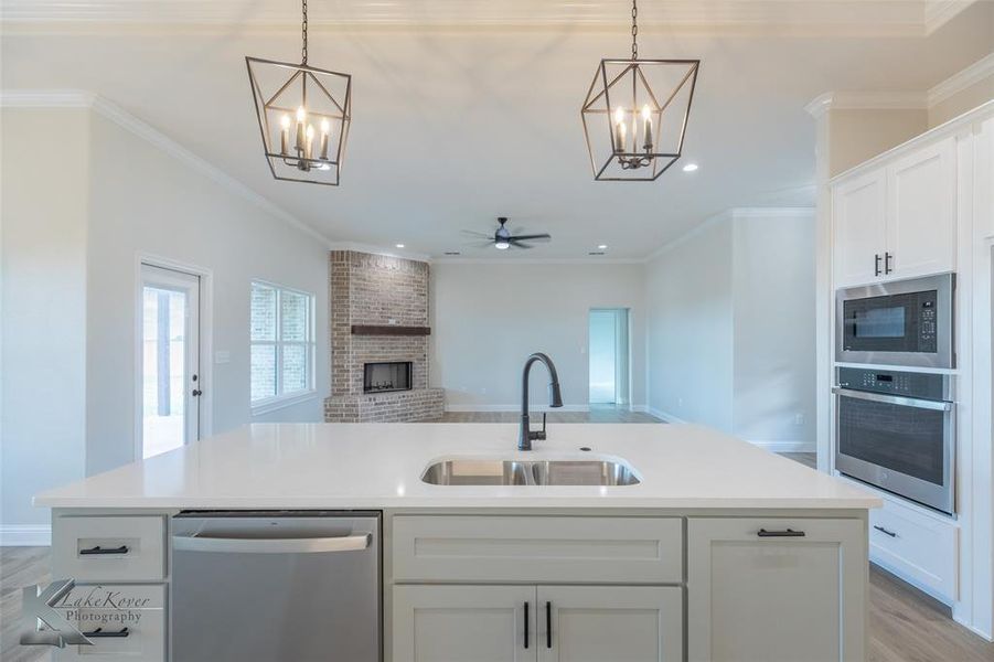 Furnished interior view inside a new home in , Abilene (Image 4). Furnished interior view inside a new home in , Abilene (Image 4).
