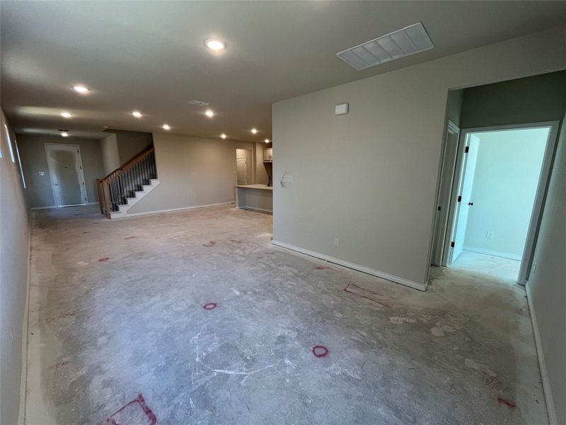 In-progress construction of a new home in The Homestead at Lariat, Liberty Hill, TX (Image 27). In-progress construction of a new home in The Homestead at Lariat, Liberty Hill, TX (Image 27).