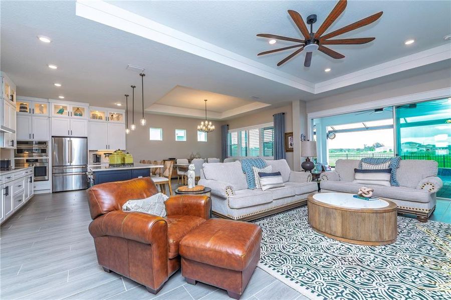 Furnished interior view inside a new home in , San Antonio (Image 17).