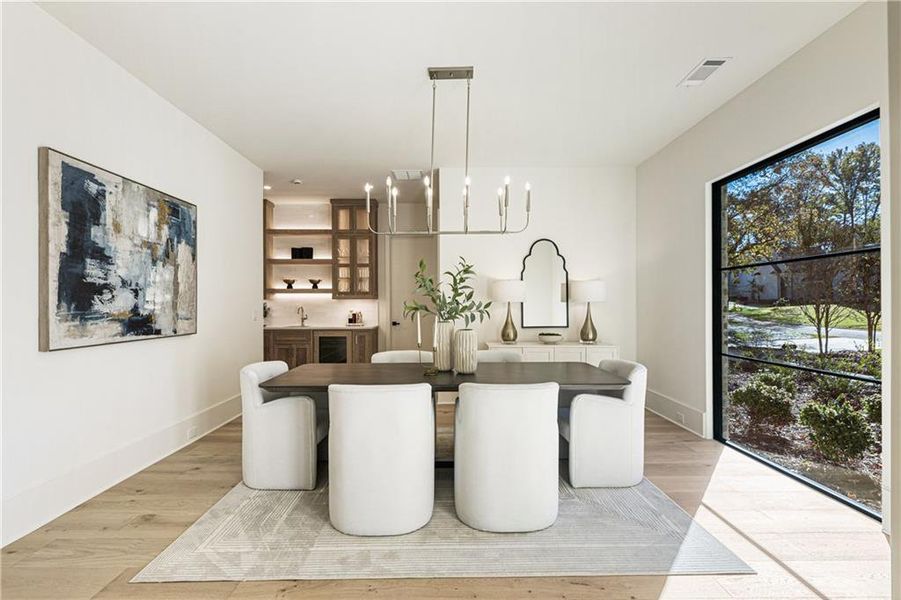 Furnished interior view inside a new home in , Alpharetta (Image 66).
