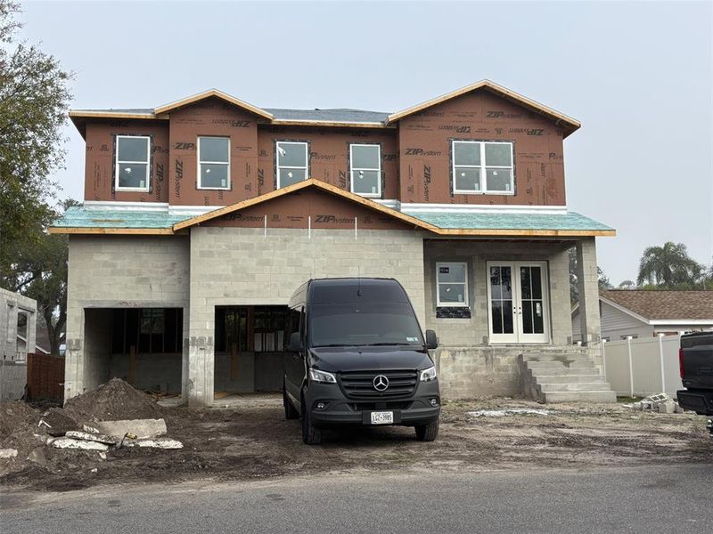 In-progress construction of a new home in , Tampa, FL (Image 3).
