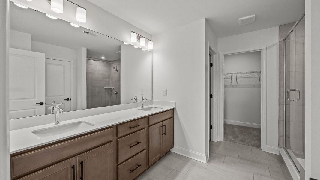 Furnished interior view inside a new home in Farms at Bellingham, Mooresville (Image 22).