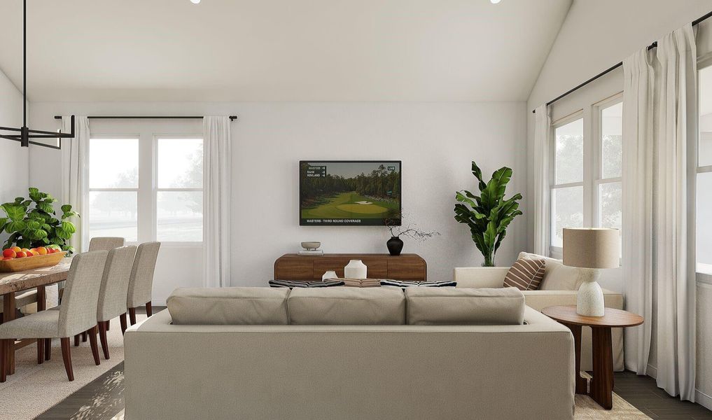 Cozy great room (*Artist rendering used for illustration purposes only.)