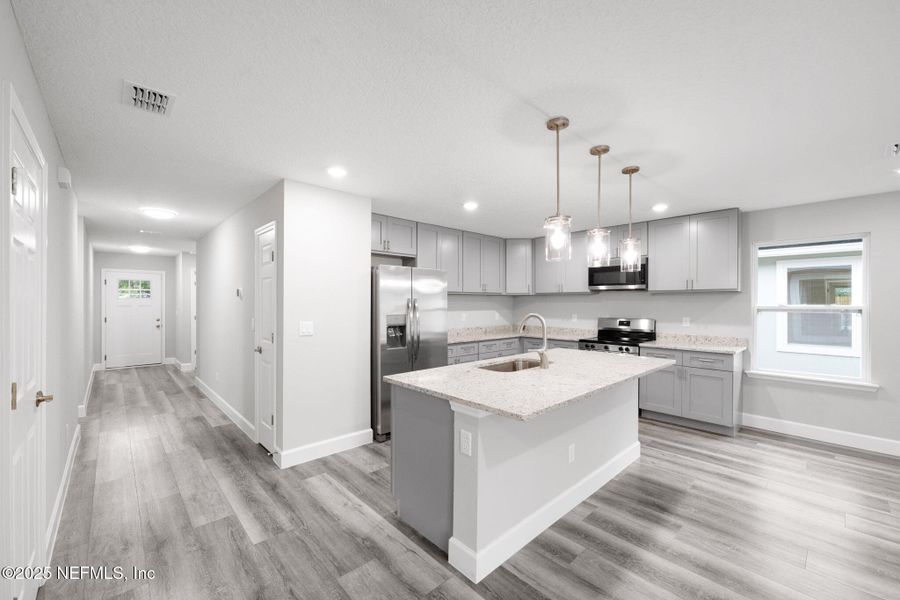 Furnished interior view inside a new home in , Jacksonville (Image 13). Furnished interior view inside a new home in , Jacksonville (Image 13).