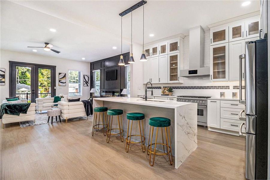Furnished interior view inside a new home in , Atlanta (Image 35).