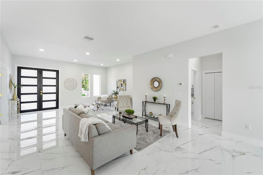 Furnished interior view inside a new home in , Tampa (Image 18).