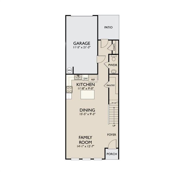 2D floor plan layout of this home in Laurelwood, Douglasville, GA (Image 4).