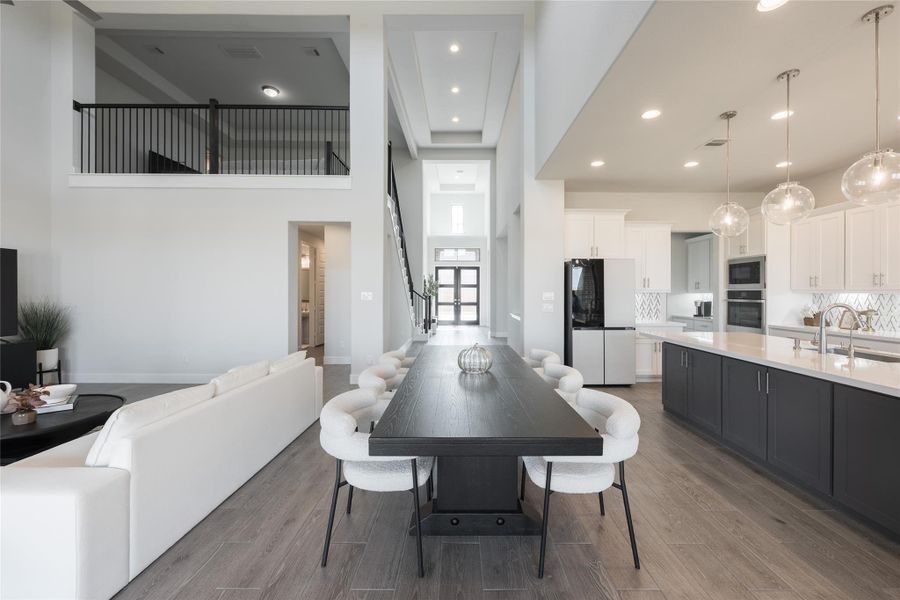 Furnished interior view inside a new home in Elyson, Katy (Image 8).