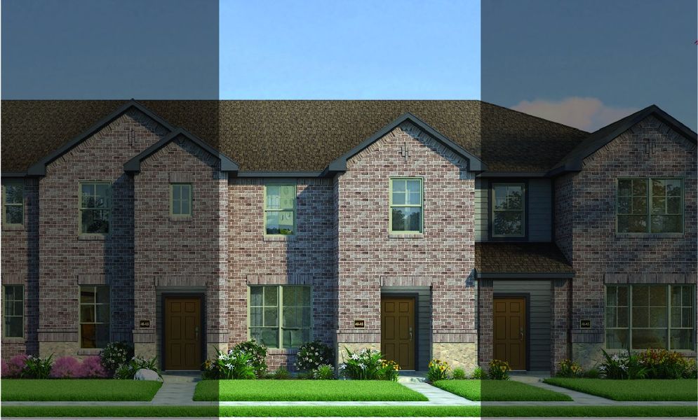 Travis with Elevation 4A Stone Exterior 2023 Townhomes Travis with Elevation 4A Stone Exterior 2023 Townhomes