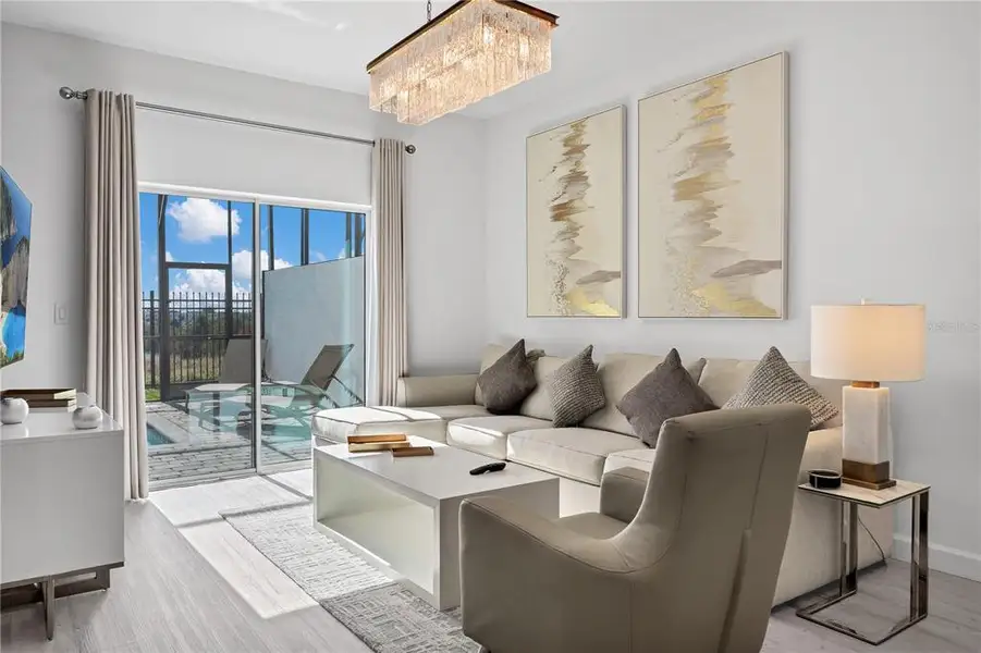 Furnished interior view inside a new home in , Davenport (Image 3).