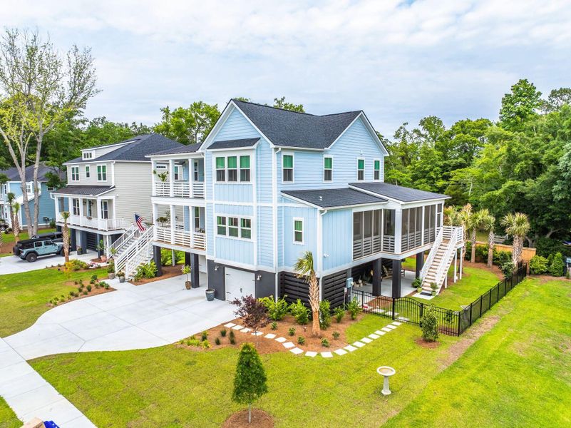 Front exterior of a new home in , Mount Pleasant, SC, highlighting curb appeal (Image 27).