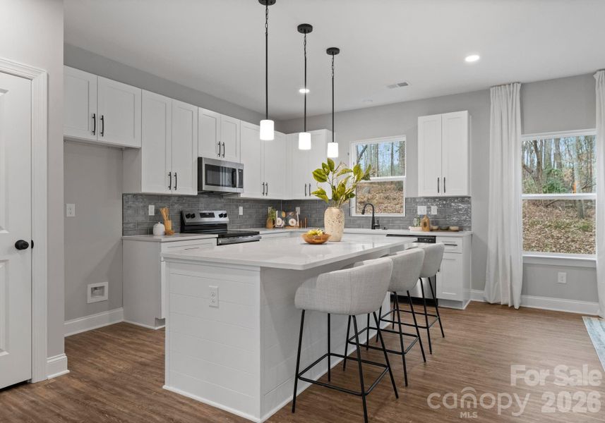 Furnished interior view inside a new home in , Charlotte (Image 29).