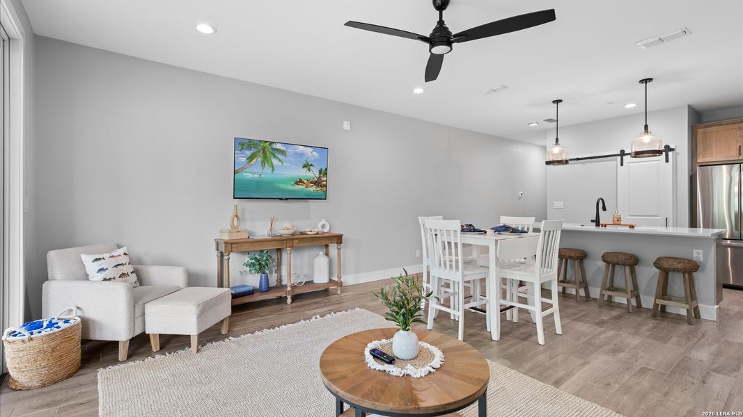 Furnished interior view inside a new home in , New Braunfels (Image 13).
