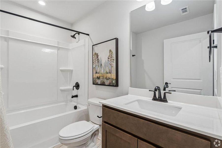 Furnished interior view inside a new home in Silver Leaf, Dawsonville (Image 10).