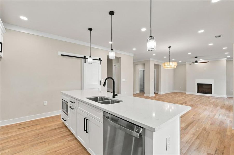 Furnished interior view inside a new home in , Atlanta (Image 18).