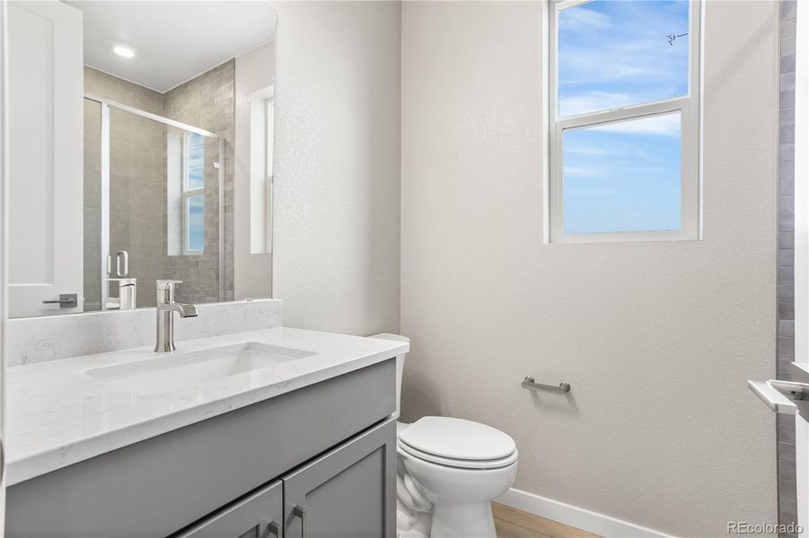 Furnished interior view inside a new home in Tribute at Lyric, Lone Tree (Image 32). Furnished interior view inside a new home in Tribute at Lyric, Lone Tree (Image 32).