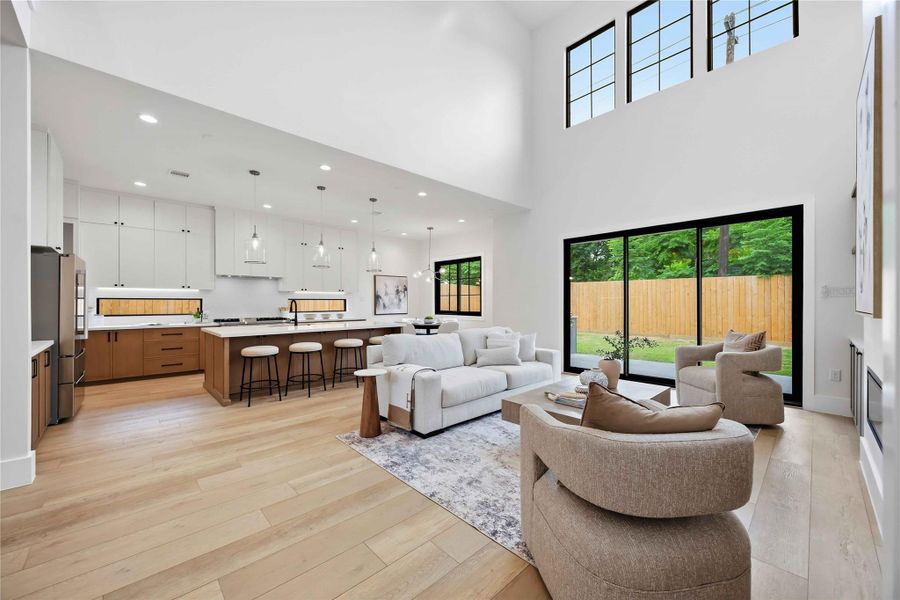 Furnished interior view inside a new home in , Houston (Image 16).