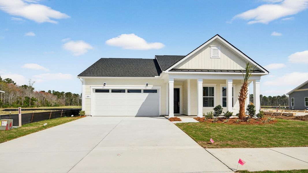 Front exterior of a new home in , Summerville, SC, highlighting curb appeal (Image 2). Front exterior of a new home in , Summerville, SC, highlighting curb appeal (Image 2).