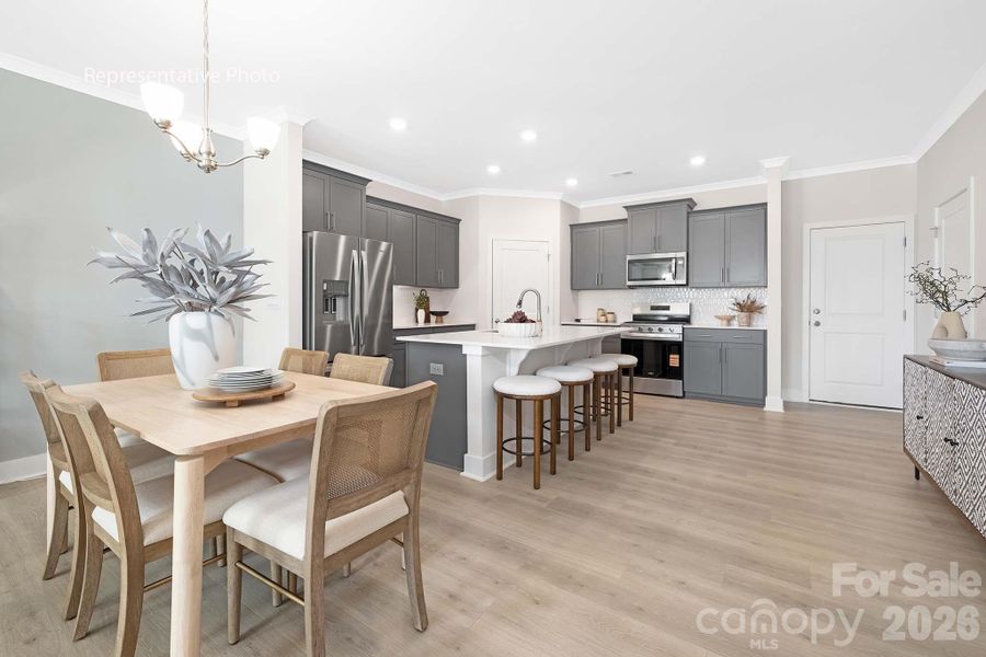 Furnished interior view inside a new home in Sanctuary at Southgate, Indian Trail (Image 10).