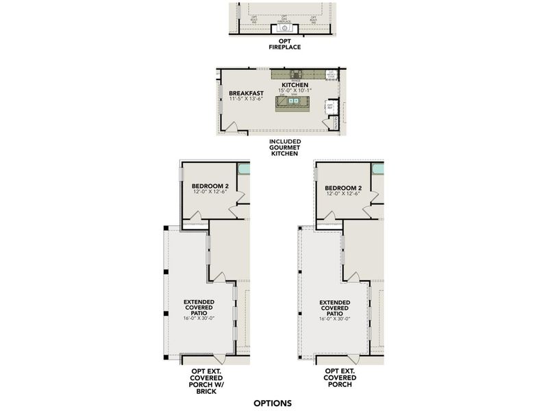 2D floor plan layout for the The Oxford F by Davidson Homes LLC in Potranco Oaks, Castroville, TX (Image 4). 2D floor plan layout for the The Oxford F by Davidson Homes LLC in Potranco Oaks, Castroville, TX (Image 4).