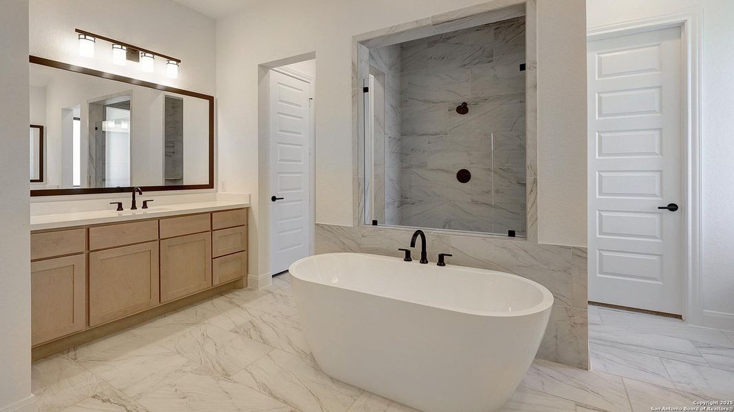 Furnished interior view inside a new home in Megan's Landing 1/2 Acre, Castroville (Image 15). Furnished interior view inside a new home in Megan's Landing 1/2 Acre, Castroville (Image 15).