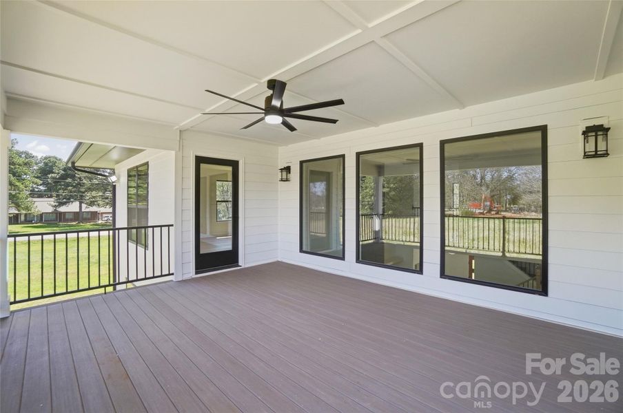 Exterior details and patio area of a home in , Mooresville (Image 27).