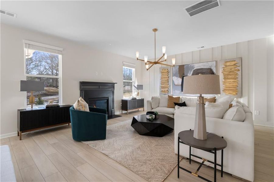 Furnished interior view inside a new home in Abbotts Crossing, Conyers (Image 13).