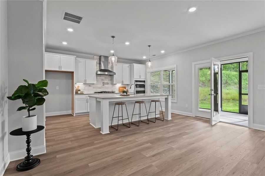 Furnished interior view inside a new home in , Dallas (Image 17).