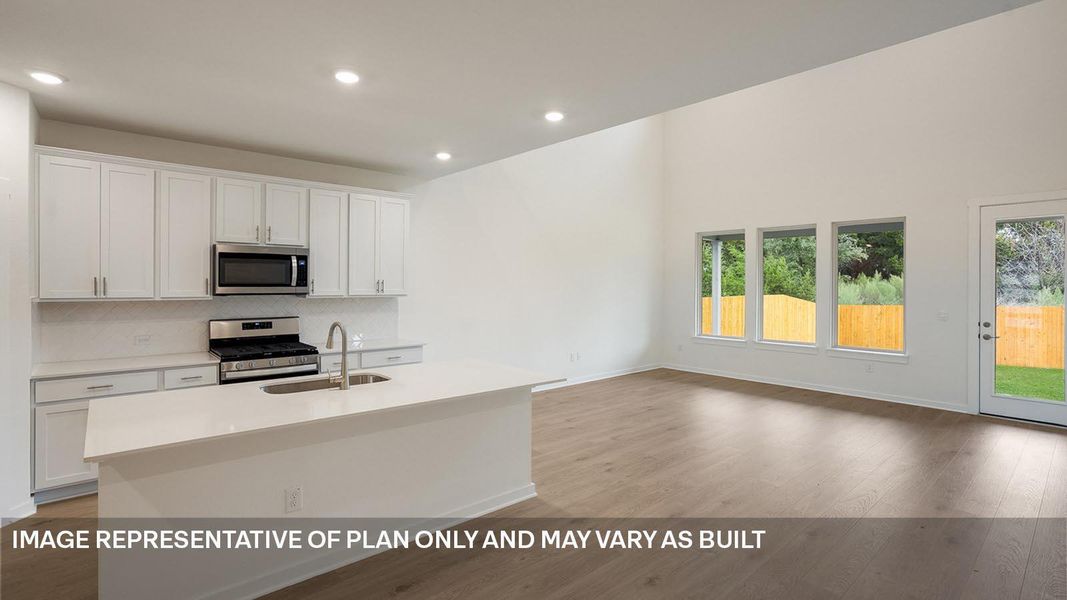 Furnished interior view inside a new home in Rosenbusch Ranch, Leander (Image 5).