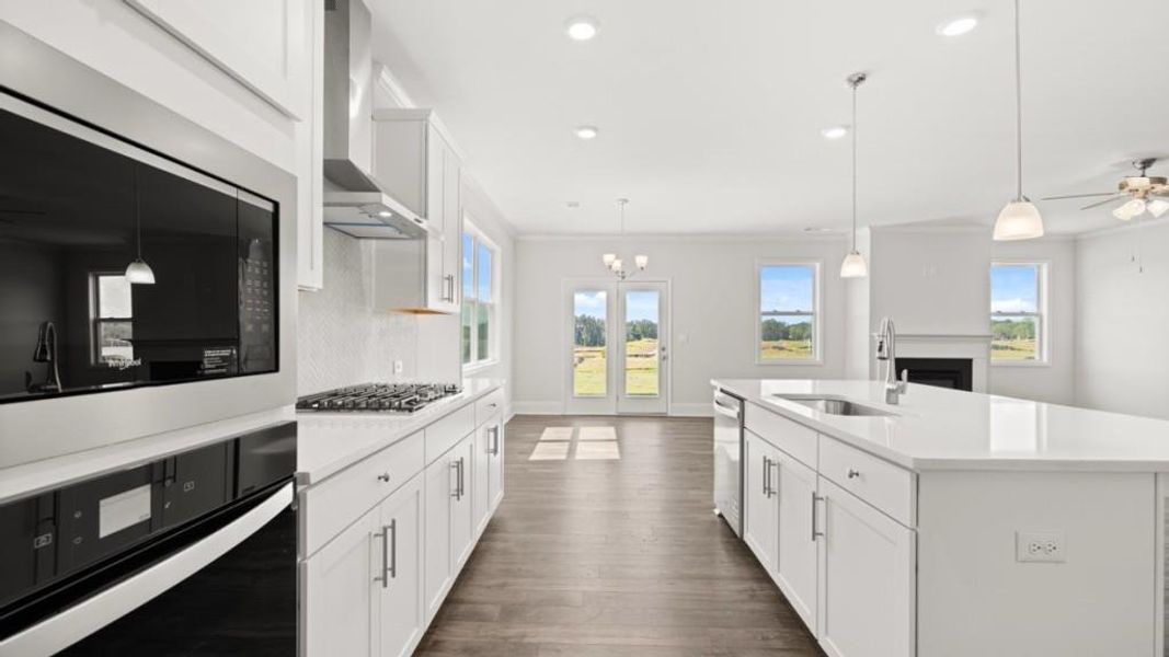 Furnished interior view inside a new home in Hamptons at Riverwood East, Dallas (Image 39).