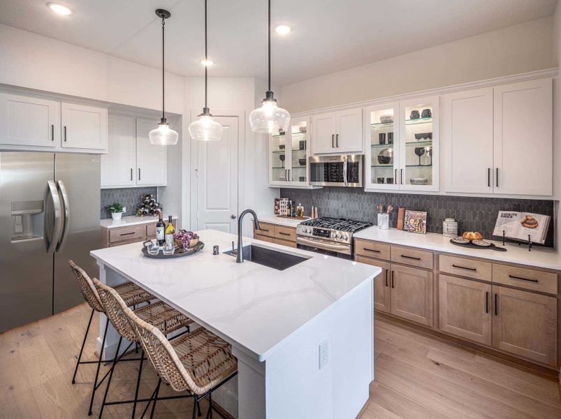 Representative furnished interior of a home built from the Chester Plan by Highland Homes in Bridgeland Central: The Cottages, Cypress (Image 6).