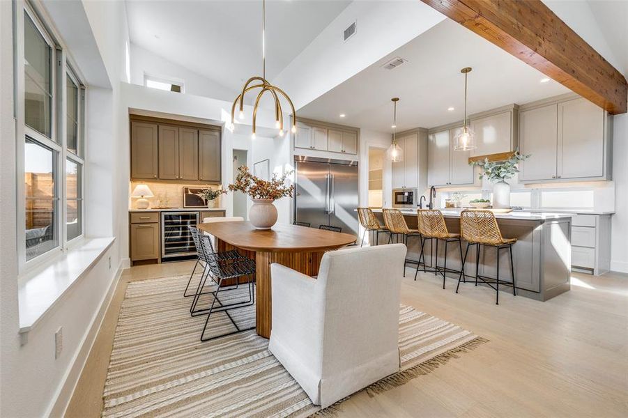 Furnished interior view inside a new home in , Dallas (Image 10).