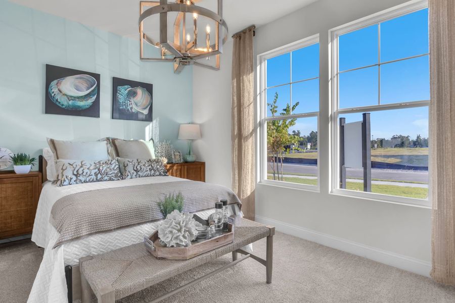 Furnished interior view inside a new home in The Beacon at Old Peachtree Single Family Homes, Lawrenceville (Image 269).