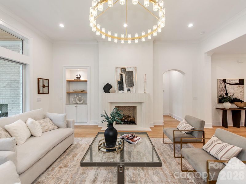 Furnished interior view inside a new home in , Charlotte (Image 8).