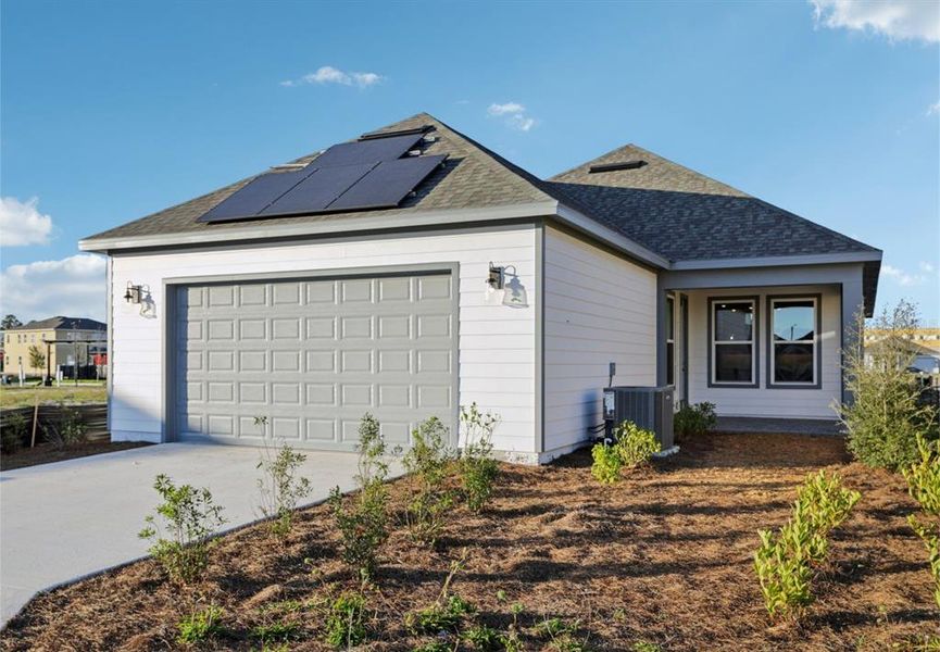 Front exterior of a new home in Weslyn Park Single Family, St. Cloud, FL, highlighting curb appeal (Image 11).