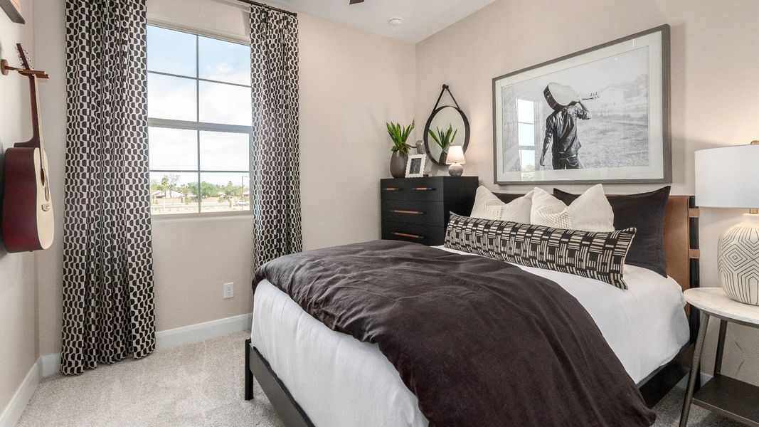 Representative furnished interior of a home built from the The Bella by DRB Homes in Surprise City Center, Surprise (Image 14). Representative furnished interior of a home built from the The Bella by DRB Homes in Surprise City Center, Surprise (Image 14).