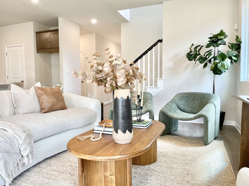 Representative furnished interior of a home built from the Blake by Ashton Woods in Rolling Glen, Hutto (Image 17).