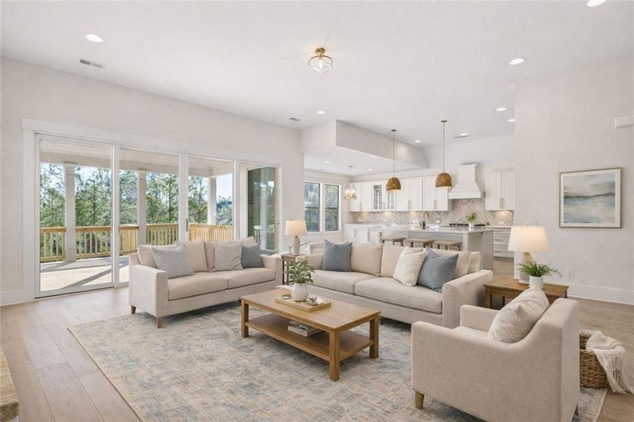 Furnished interior view inside a new home in Soleil Belmont Park, Canton (Image 15). Furnished interior view inside a new home in Soleil Belmont Park, Canton (Image 15).