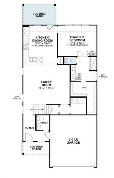 2D floor plan layout of this home in Elevon, Lavon, TX (Image 4). 2D floor plan layout of this home in Elevon, Lavon, TX (Image 4).